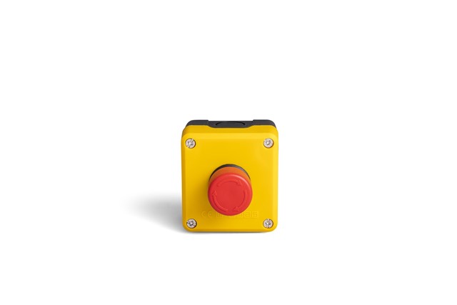 P Series Plastic 1 Hole BDE30 + C4BK (NC) Yellow-Black Control Box